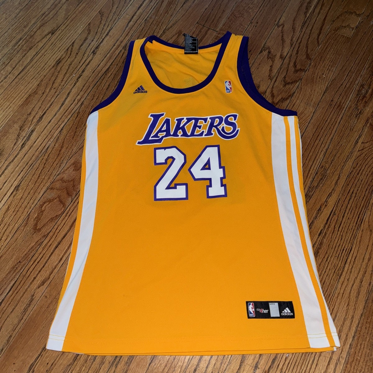 Kobe Bryant #24 Los Angeles Lakers adidas NBA 4Her Gold Jersey
