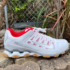 NEW Men  s Nike Reax 8 TR White Chile Red 621716-103