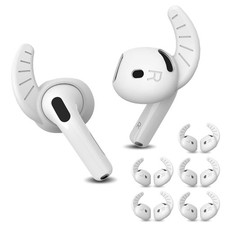 5 Pairs for AirPods 4 Ear Hooks Cover, Sport Anti Slip AirPod 5 White