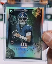 2025 Topps Chrome Football Jaxson Dart Fortune 15 Refractor Rookie Giants (RC)