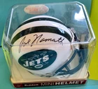 New ListingJoe Namath Autographed Mini Ridell Helmet New York Jets DR24