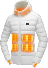 Womens Heated Jacket with Battery Pack 12V 20000Mah - Lightweight Electric Heate