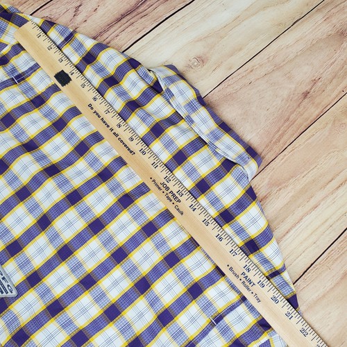 Columbia PFG Super Tamiami Vented Fishing Shirt Mens Large Purple Gold LSU - Picture 10 of 12