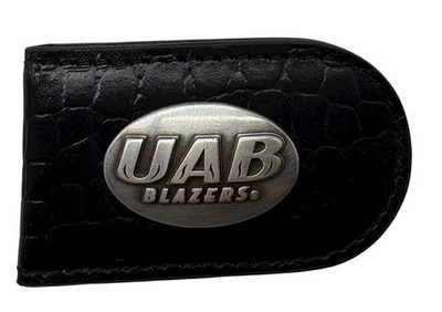 UAB Blazers Genuine Leather Money Clip in Black by Enmon-New in Tin
