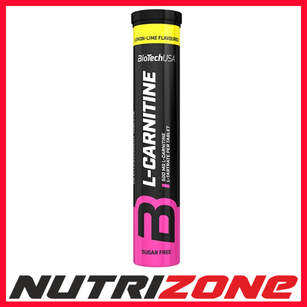 BioTechUSA L-Carnitine Effervescent, 500mg (Lemon) - 20 tablets