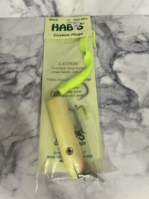 Hab s Wood Thru-Wire Custom Plugs Yellow Color