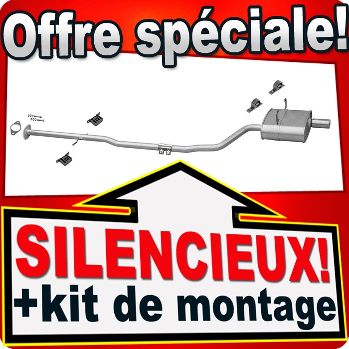 Silencieux arriere pour MINI ONE R50 R52 et R53 compatible motorisation 1.4 et 1.6