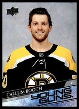 2020-21 UPPER DECK YOUNG GUNS Callum Booth Rookie Boston Bruins #704