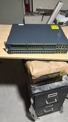 Cisco Catalyst WS-C2960G-48TC-L V06 48-Port Switch w/ Ears + Cord