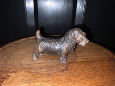 Vintage Hollow Scotty Dog with Bronze Tone Finish 4" L x 2.5" T
