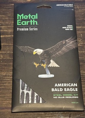 Metal Earth Premium Series Steel Model Kit -AMERICAN BALD EAGLE - New/Sealed