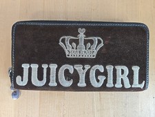 Vintage JUICY COUTURE Velvet Zip Around Wallet JUICYGIRL READ