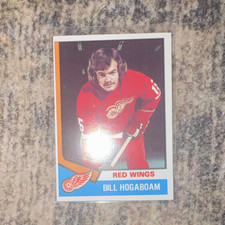 Topps 1974-75 Bill Hogaboam #116 Base Set Detroit Red Wings NHL Hockey Card