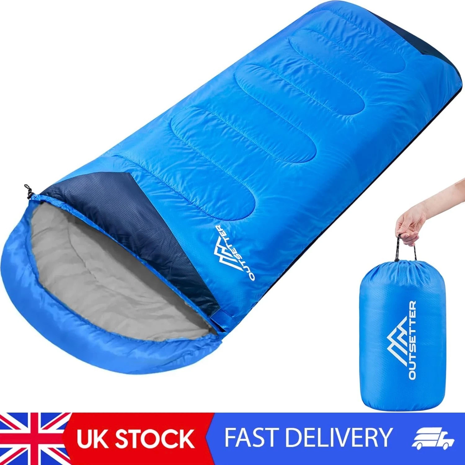 Sleeping Bags For Adults 3 Season Backpacking Lightweight Waterproof Cold