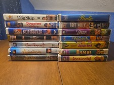 VHS Lot of 14 Vintage MCA WB DreamWorks Disney VHS Tapes Movies Clamshell