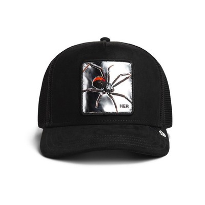 Goorin Bros. Silver Spider Trucker Cap Void Basecap Mesh Kappe Silber Spinne Neu