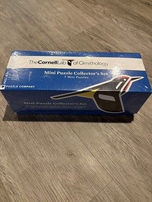 NEW! Cornell Lab of Ornithology Birds Mini Puzzle Collector's Set 7 Mini Puzzles