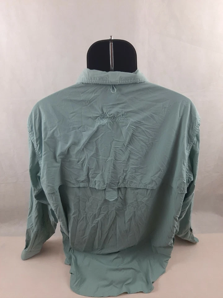 Рубашка рыболовная World Wide спортивная с длинным рукавом на пуговицах спереди XL синяя - Изображение 4 из 4