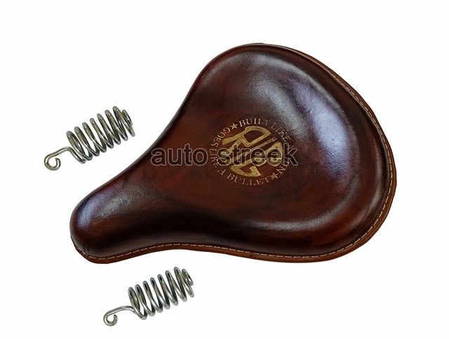 Customized 100 Pure Leather Saddle Solo Royal Enfield Seat For Classic For Sale Ebay