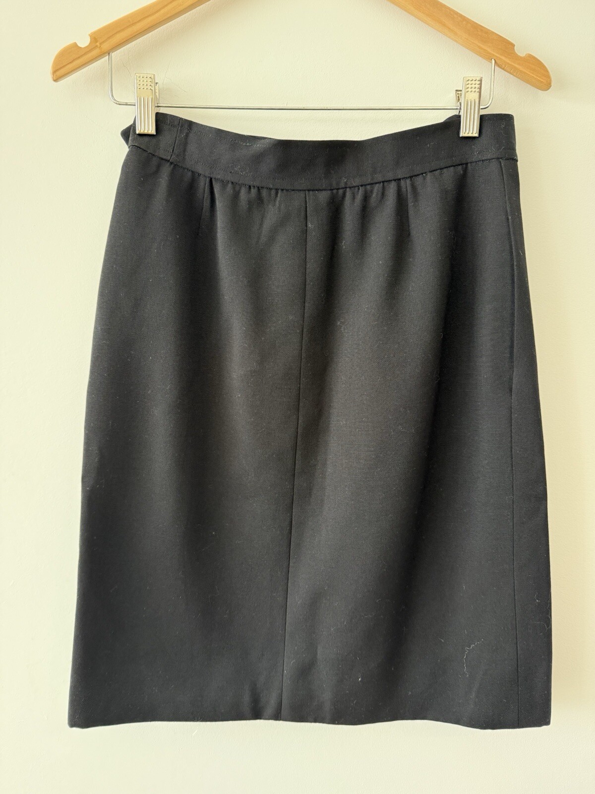 Abito donna Saint Laurent nero elegante anni 80 Taglia 38 Made in France YSL