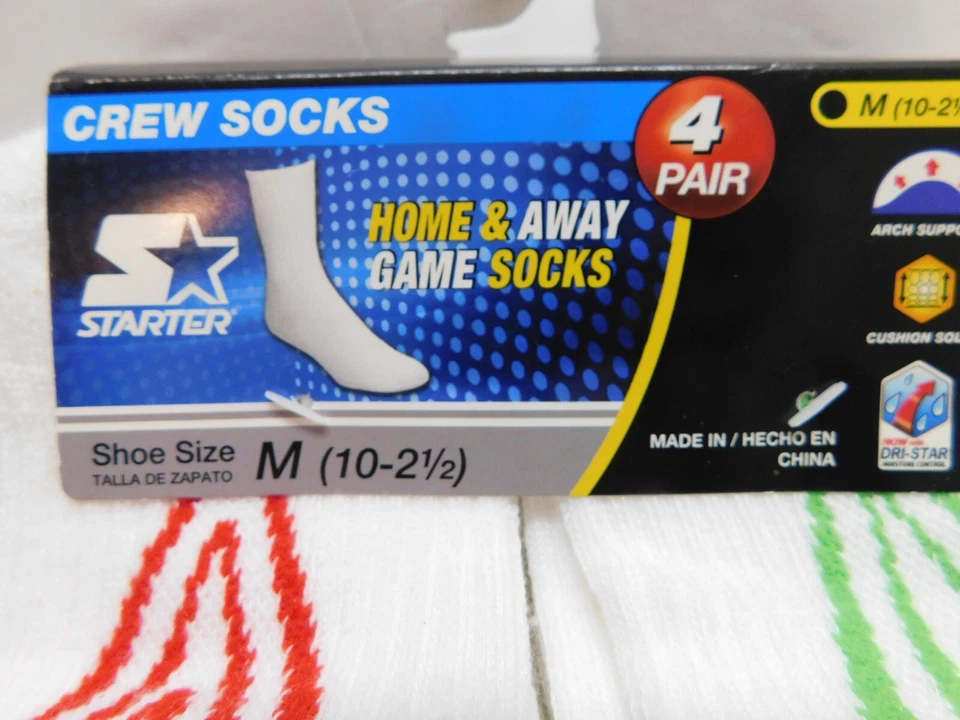 Pack de 4 pares de calcetines para niños talla M 10-2,5 blancos Foto 3 de 4