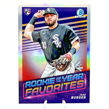 2022 Bowman Chrome Jake Burger Rookie of the Year Favorites RC Insert #ROYF-6