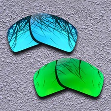 Blue Emerald Green Replacement Lenses For-Oakley Straightlink Polarized