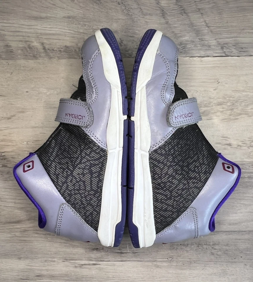 Zapato Air Jordan Flight Club Retro Jr Niña Juvenil Talla 1Y Púrpura Rosa 618060-027 Foto 4 de 4