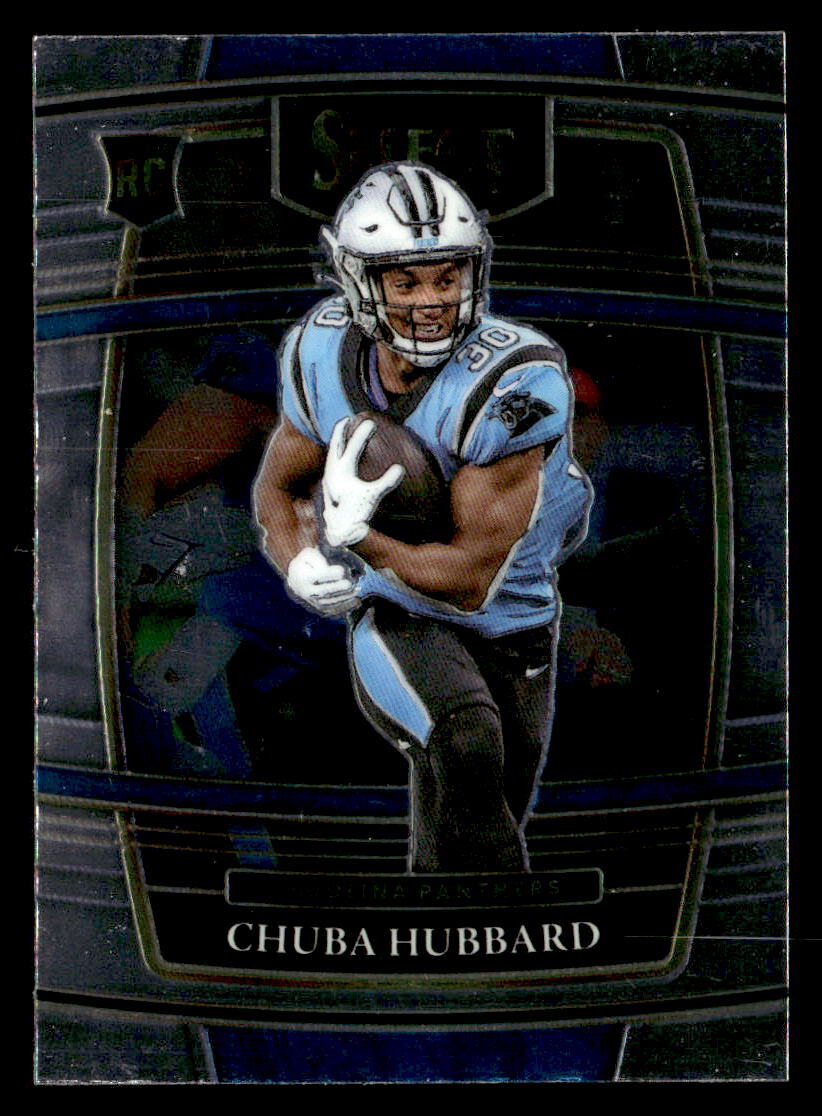 Chuba Hubbard 2021 Panini Select Rookie Card #76 Carolina Panthers