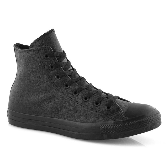 black leather converse 5