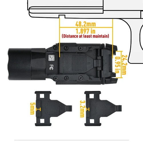 SureFir X300 U 超手枪手电筒 LED 战术光学搜索灯 - 第 10 张/共 19 张