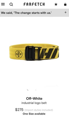 off white belt authentic