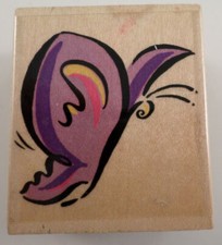 Butterfly In Flight Embossing Arts 1999 Wood Mount Rubber Stamp