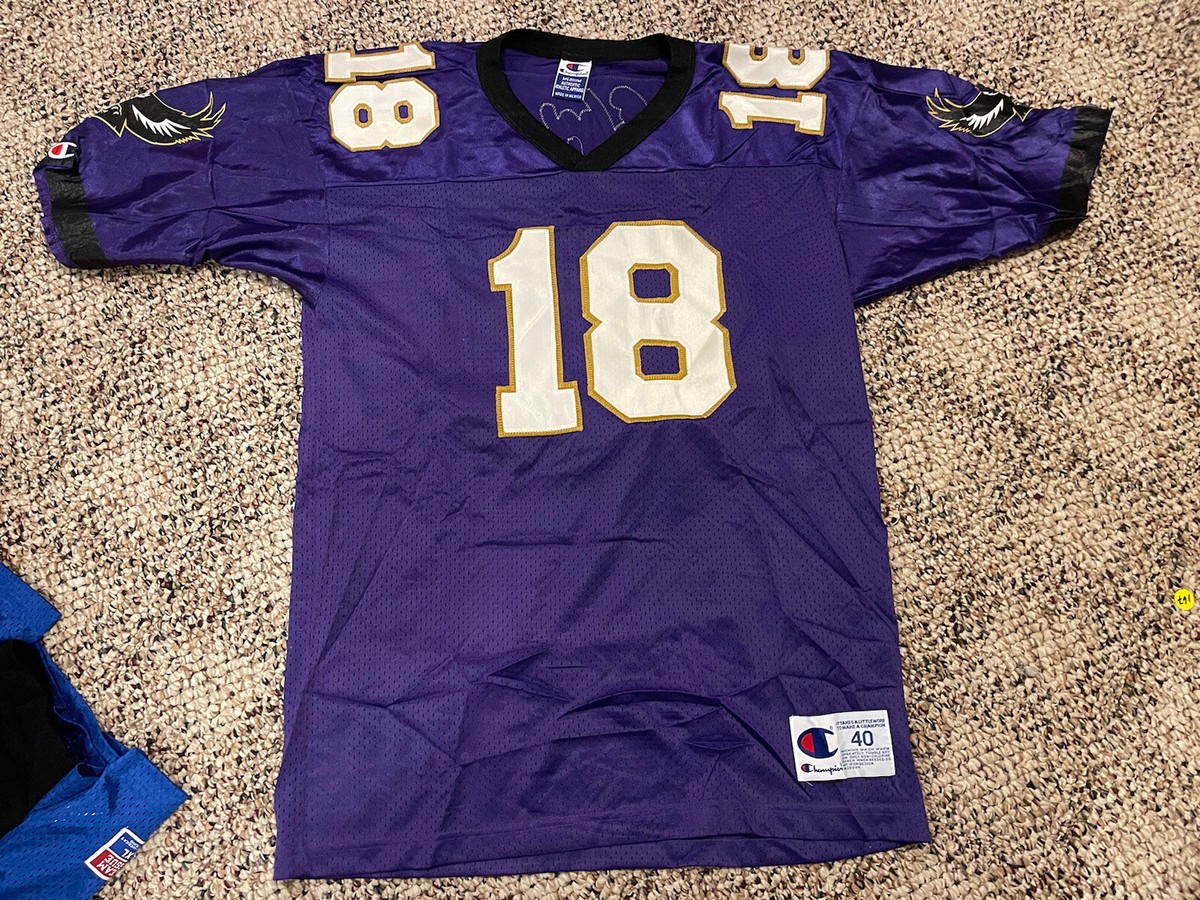 Vintage Rare ELVIS GRBAC #18 BALTIMORE RAVENS JERSEY Champion 40