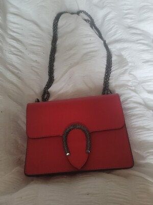 MARINA GALANTI Chain Strap/Crossbody Shoulder Red
