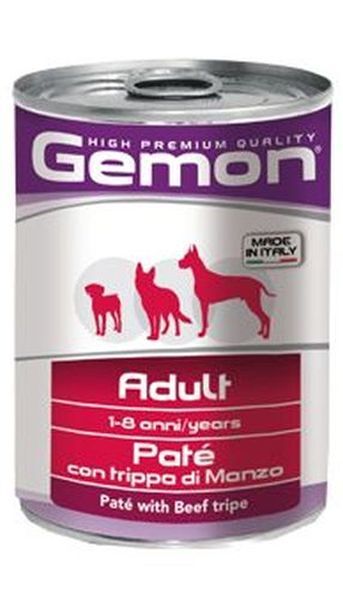Gemon Cane Adulto, Trippa Manzo Pate' Gr.400