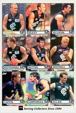 2001 ESP AFL Heroes Trading Card Base Card Team Set Calton (9)