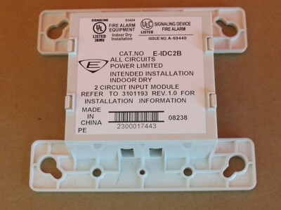 EDWARDS EST E-IDC2B ANALOG DUAL INPUT WATERFLOW SUPERVISORY MODULE