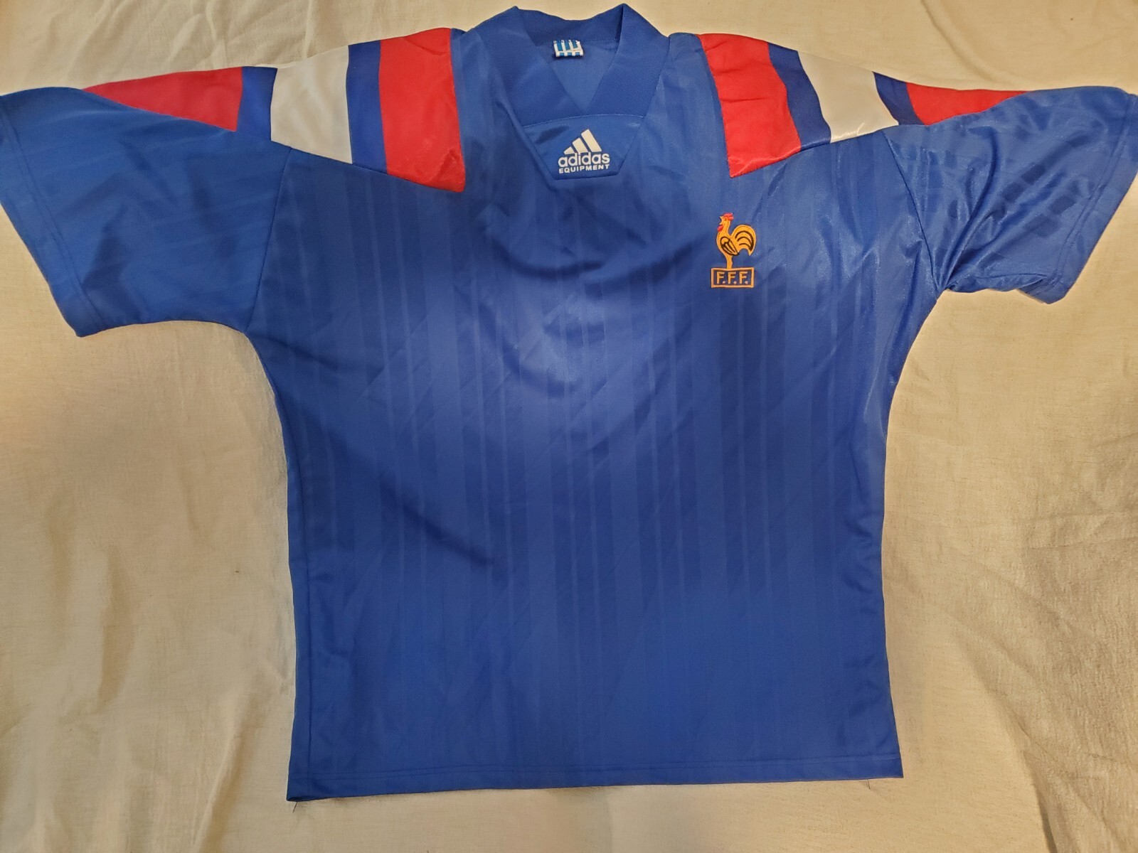 Vintage Adidas France 1992-1994 National Team Soccer Jersey Size XL 90s Euros