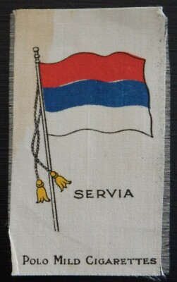 SERVIA Flaggen 1910 Murray & Sons Polo milde SEIDE