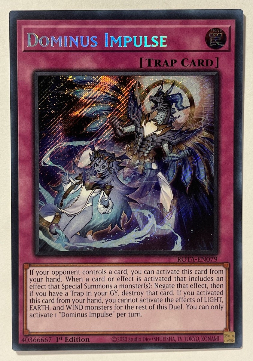 遊戯王 ROTA-EN079 霊王の波動 Dominus Impulse (英語版 1st Edition シークレットレア),Quarter Century Secret RAGE OF THE ABYSS Dominus Impulse (Quarter Century Secret Rare) ROTA-EN079