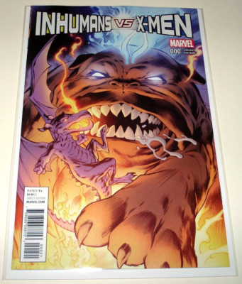 INHUMANS Vs X-MEN # 0 (Zero) Marvel Comic  (Jan 2017)   NM   Davis VARIANT COVER