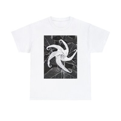 Jimsonweed Datura Stramonium Graphic Print Botany Unisex Heavy Cotton Tee Shirt