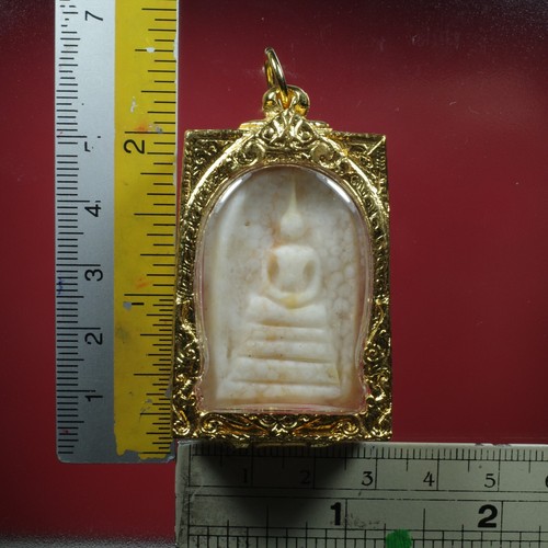 Phra Somdej Stone Carve From Samroyord Moutain Thai Buddha Amulet # 6 - Picture 8 of 9