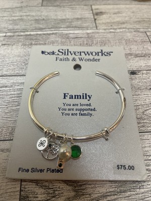 Belk silverworks faith and wonder Family Bangle/Bracelet
