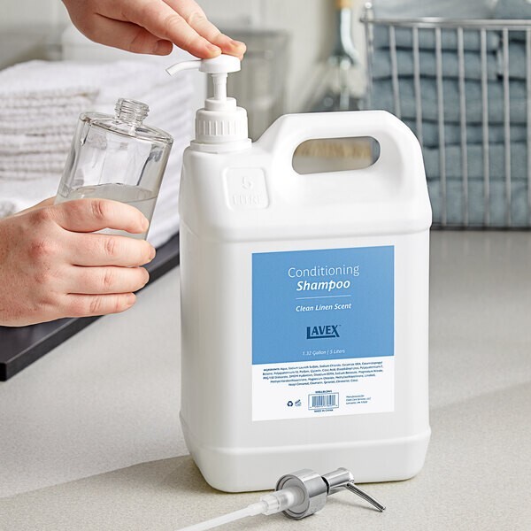 wholesale bulk 1.32 Gallon 5 liters Hotel-Motel Conditioning Shampoo linen scent