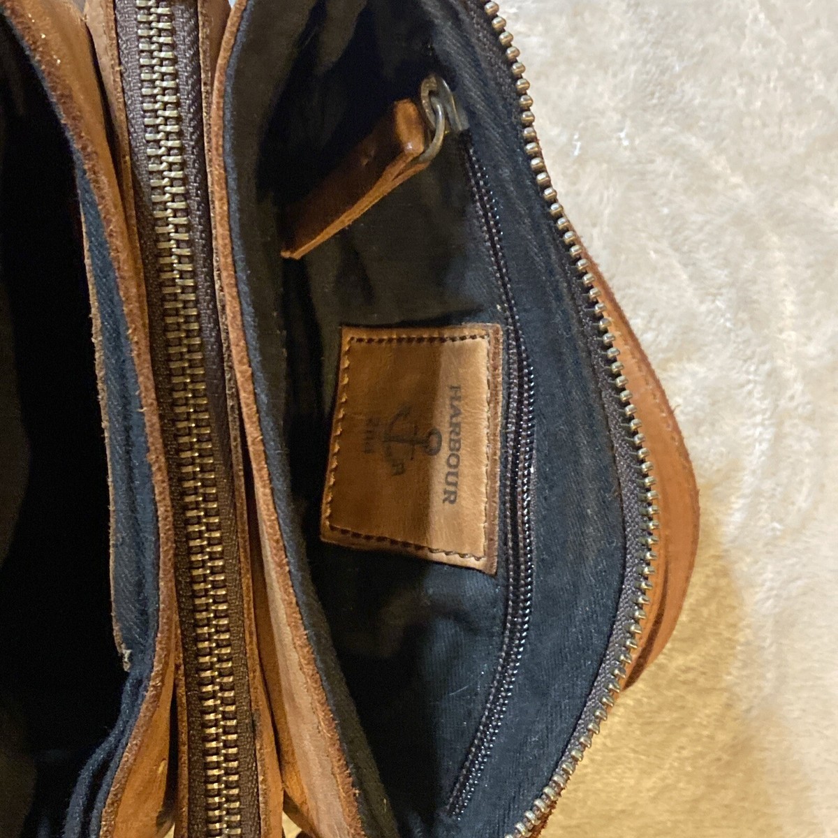 Harbour 2nd Crossbody Bag Purse Adjustable Strap Zip Brown Harbour 2nd Crossbody Bag Purse Adjustable Strap Zip Brown