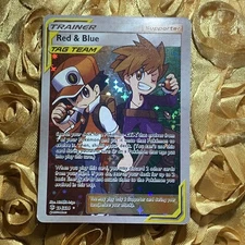 Ash Red & Blue TRAINER Support ACG Anime Girl Goddess Holo Card
