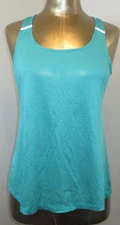 Athletic Works Turquoise Green Racerback Shirt Womens M Chest 35 Geo 314-34210