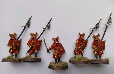 Warhammer Herr der Ringe 5 Ostlinge bemalt Middle-Earth tabletop Metall GW